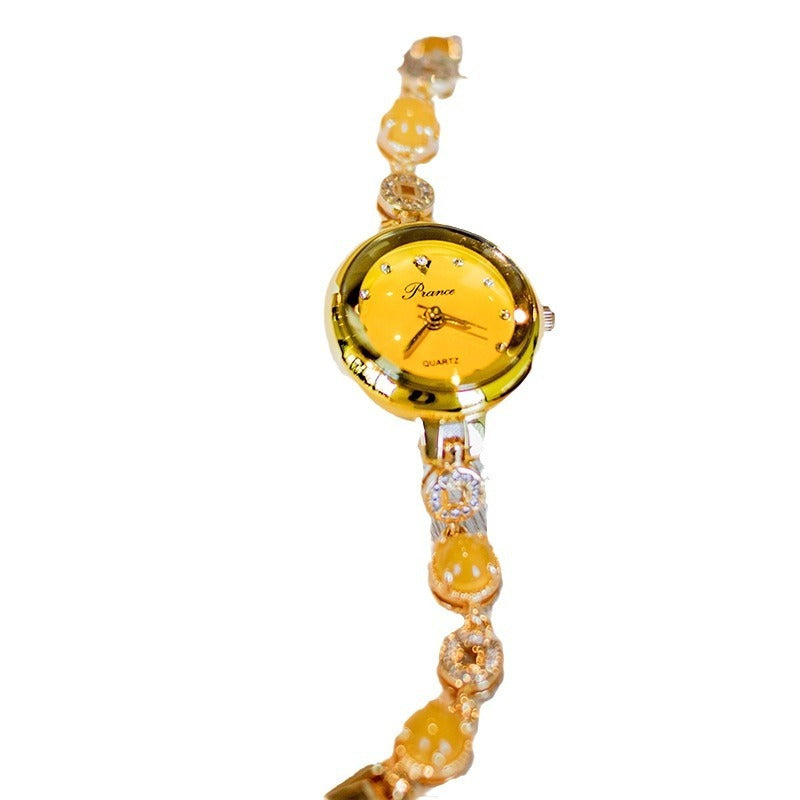 Women's Copper Coin Chalcedony Watch