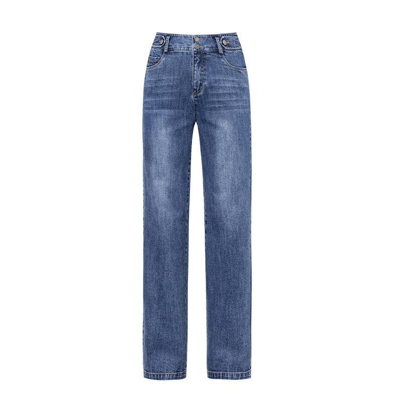Straight Jeans Stretch Slimming Women