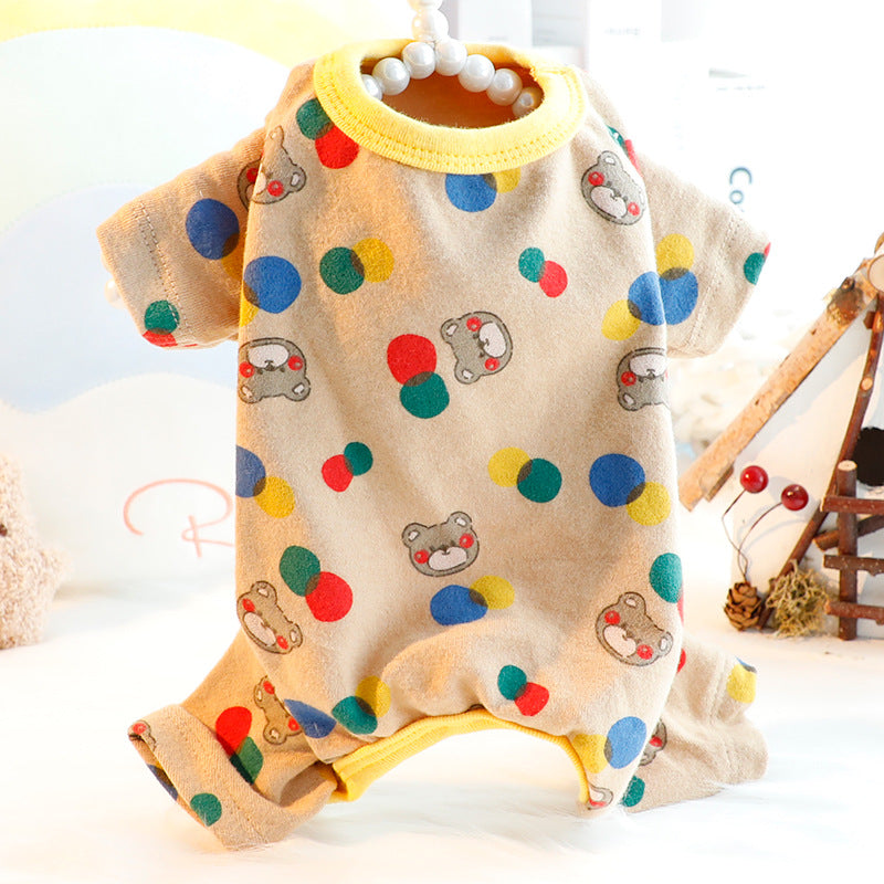 Autumn And Winter Clothing Home Wear Small Dog Teddy Pet Clothes