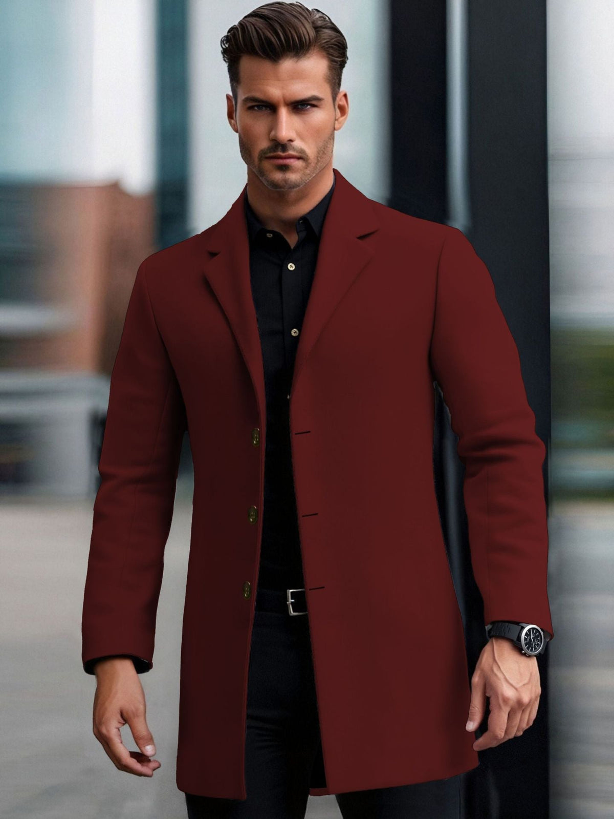 Lapel European And American Lapel Slim Coat