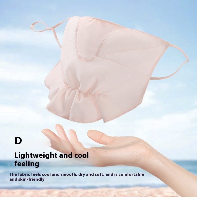 Women's Outdoor Driving Cycling UV-proof Chiffon Sunscreen Mask