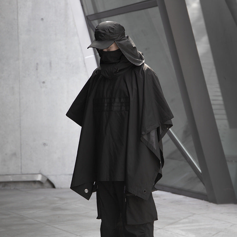 Dark Cloak Windproof Shawl Jacket for Outdoor Use