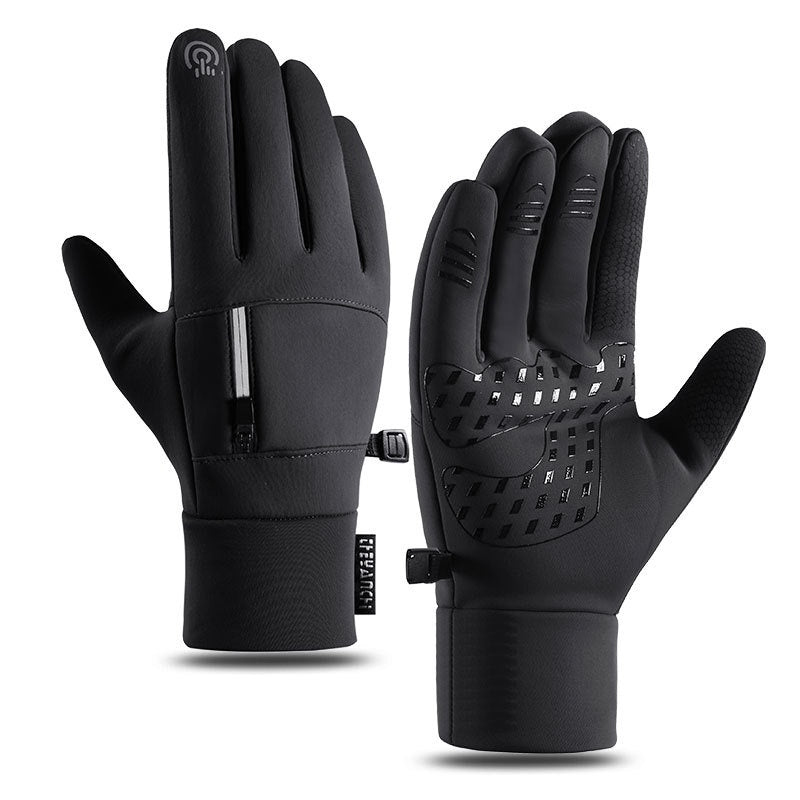 Cycling Gloves Men's Q803 Fleece-lined Polar Fleece Wear-resistant