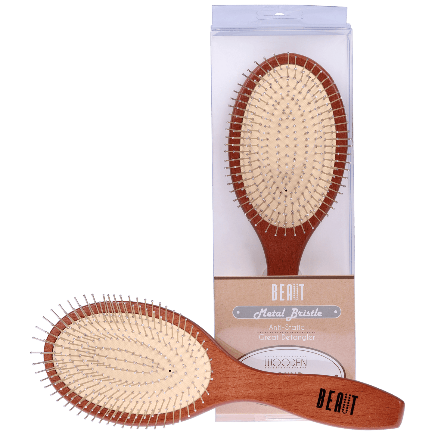 BEAUT WOODEN CUSHION BRUSH