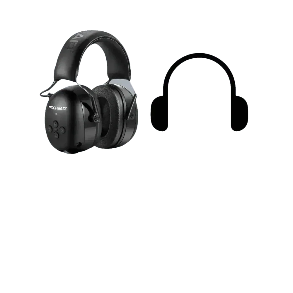 Black Noise Canceling Bluetooth Earmuffs