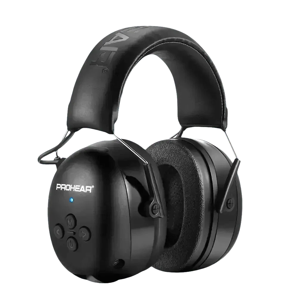 Black Noise Canceling Bluetooth Earmuffs