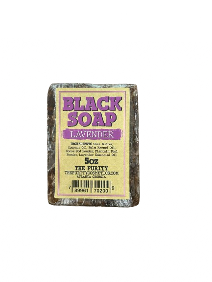 The Purity Black Soap Bar, 5oz