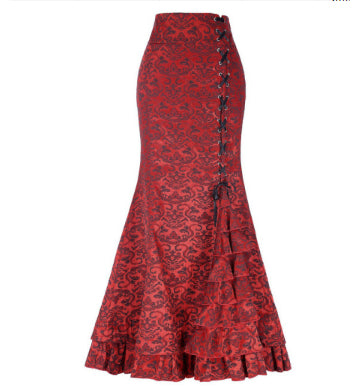 Amazon AliExpress explosion models fashion sexy fishtail belts women's long skirt skirt spot