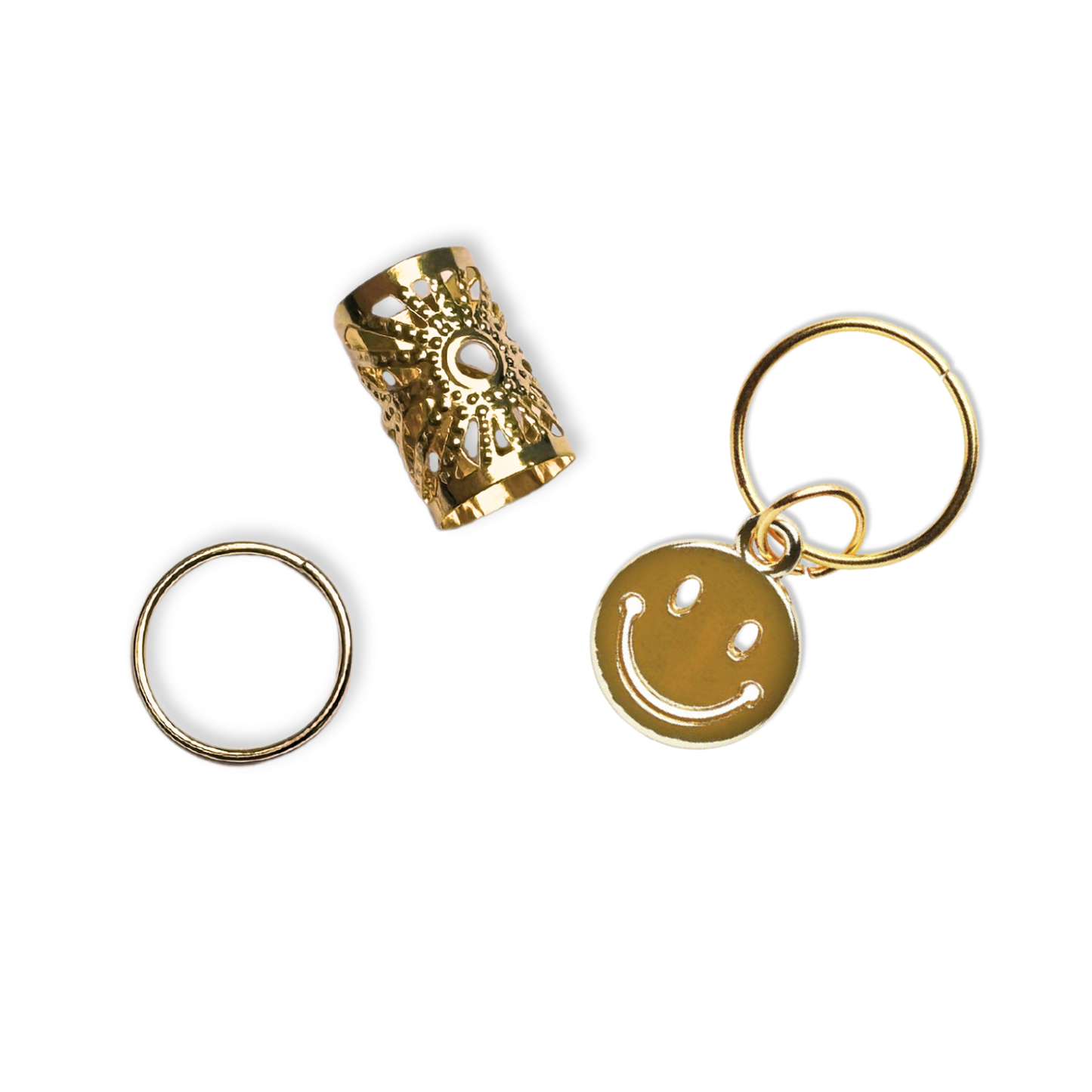 Annie Braid Charm Set, Smiley Face - 1 pk