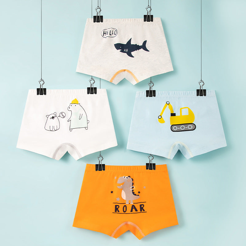 Breathable Cotton Shorts Children's Underwear Boys' Boxer Brief