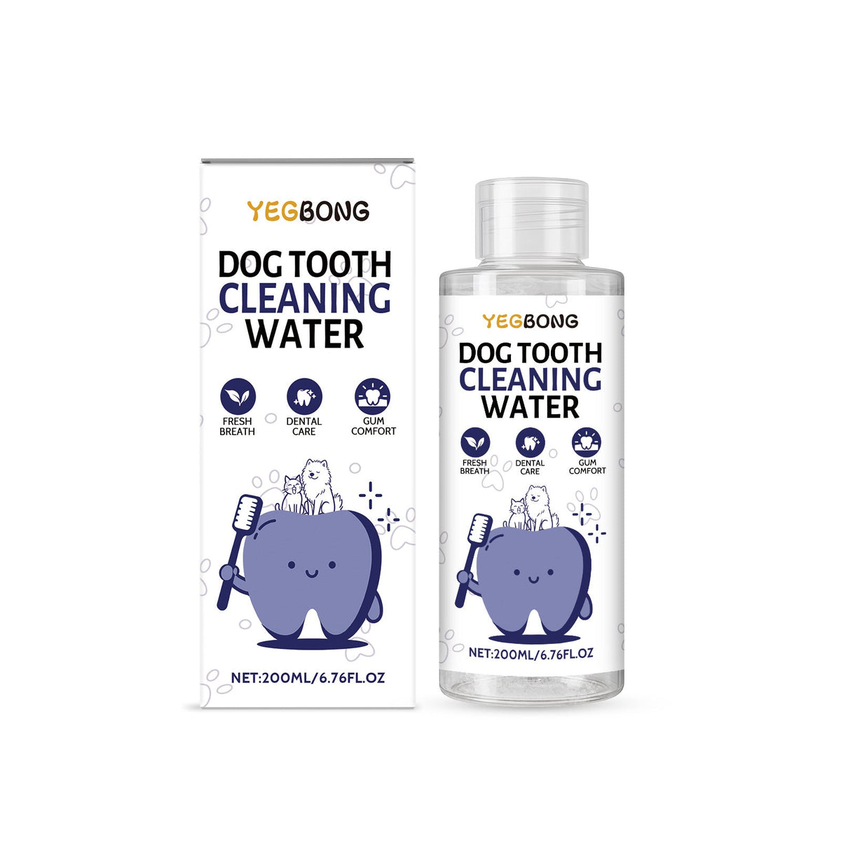 Gently Cares For Your Pets Oral Hygiene, Cleaning Tartar And Controlling Bad Breath
