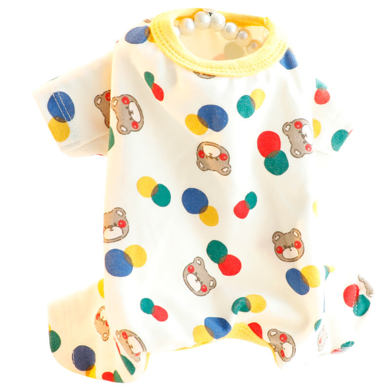 Autumn And Winter Clothing Home Wear Small Dog Teddy Pet Clothes