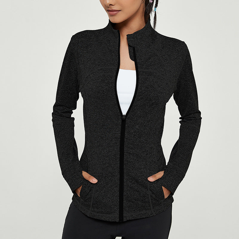 New Yoga Fitness Long Sleeve Stretch Top & Jacket