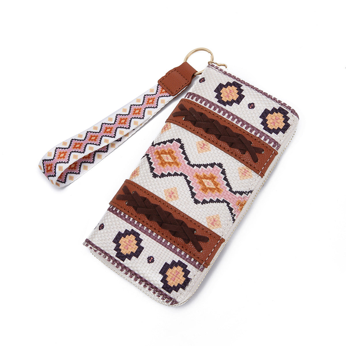 Bohemian Hand-carry Wallet Vintage Print