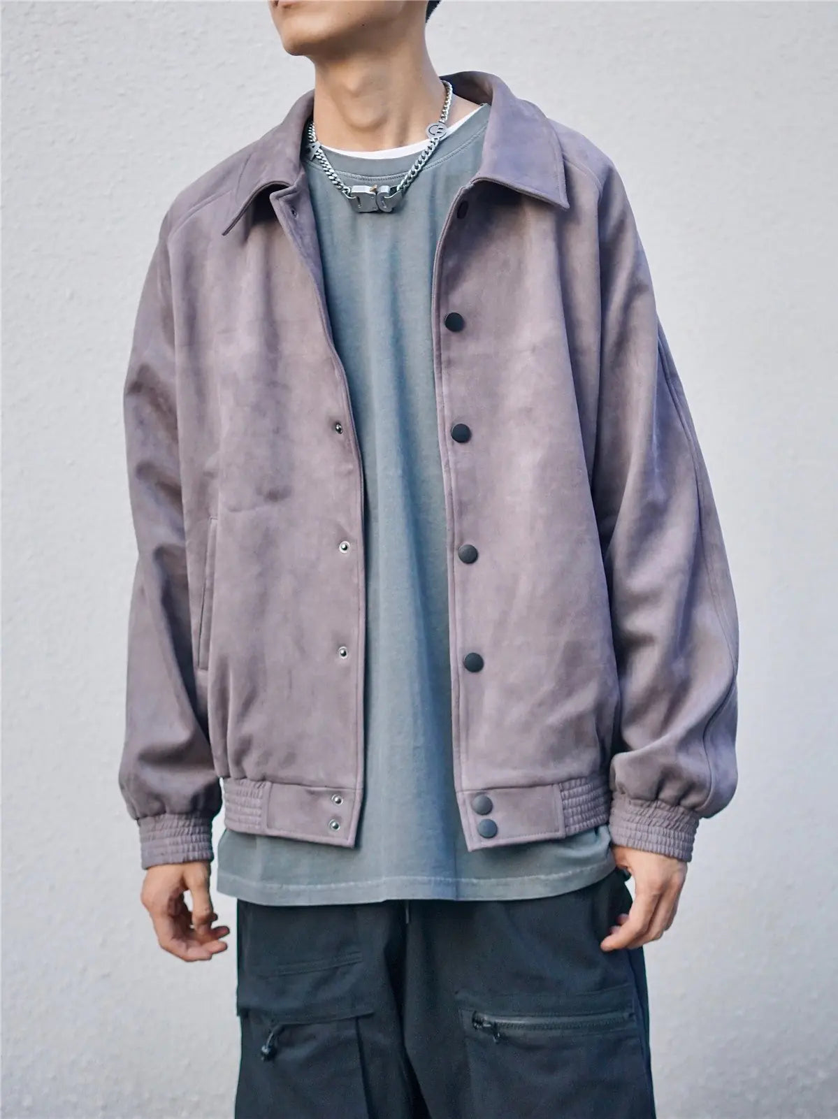 Style Loft Collection Somewhere Off Tate's Creek Suede Baseball Coat