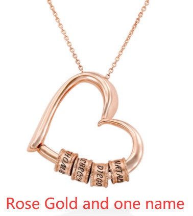 Personalized Heart Necklaces Women Jewelry Custom Name Necklaces & Pendants Mothers Day Gift