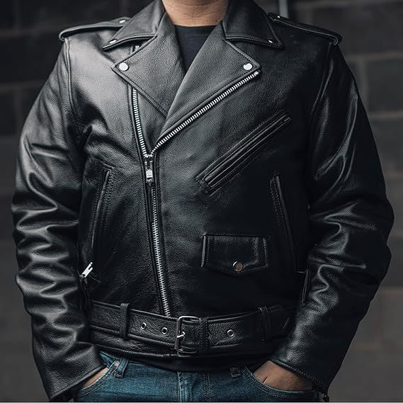 Popular Motorcycle Leather Men's Leather Clothing