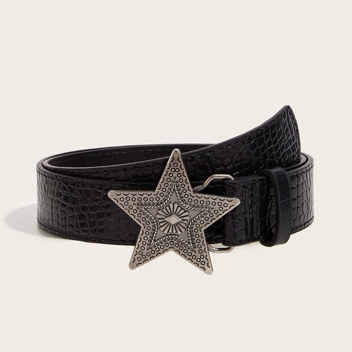 Personalized Subculture Black Waist Belt