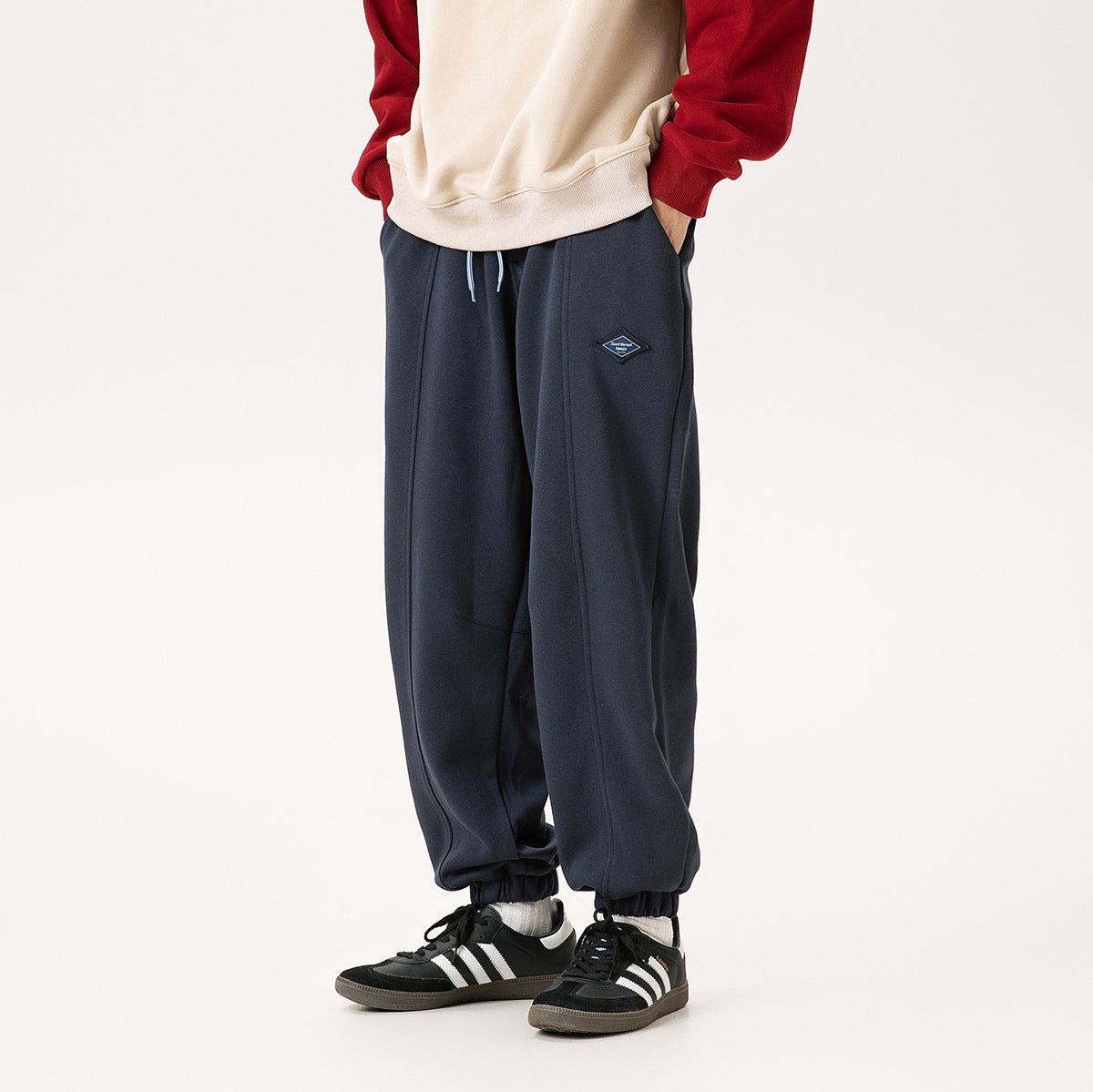 Retro Fashion Brand Sports Casual Sweatpants Men