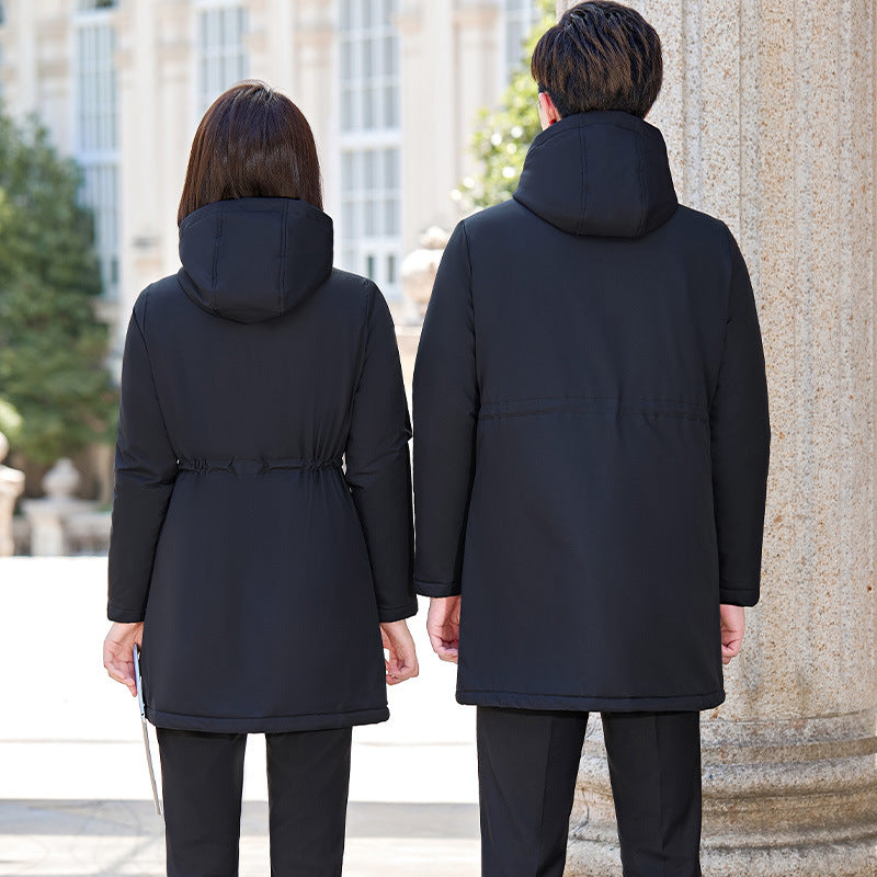 Men's And Women's Parka Thickened Cotton-padded Clothes Winter Warm-keeping  Clothing Overalls