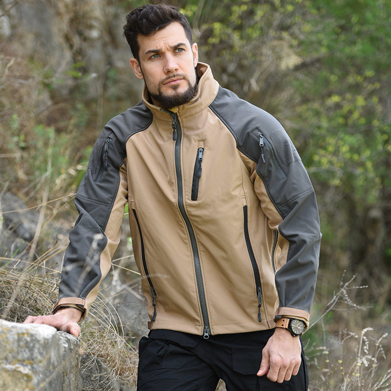 Men's Waterproof Tactical Softshell Jacket for Fall/Winter