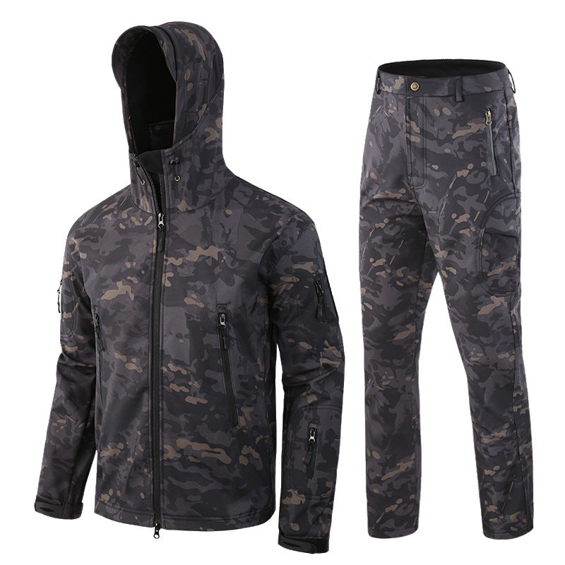 Men's Waterproof Camouflage Fishing Jacket and Pants Set