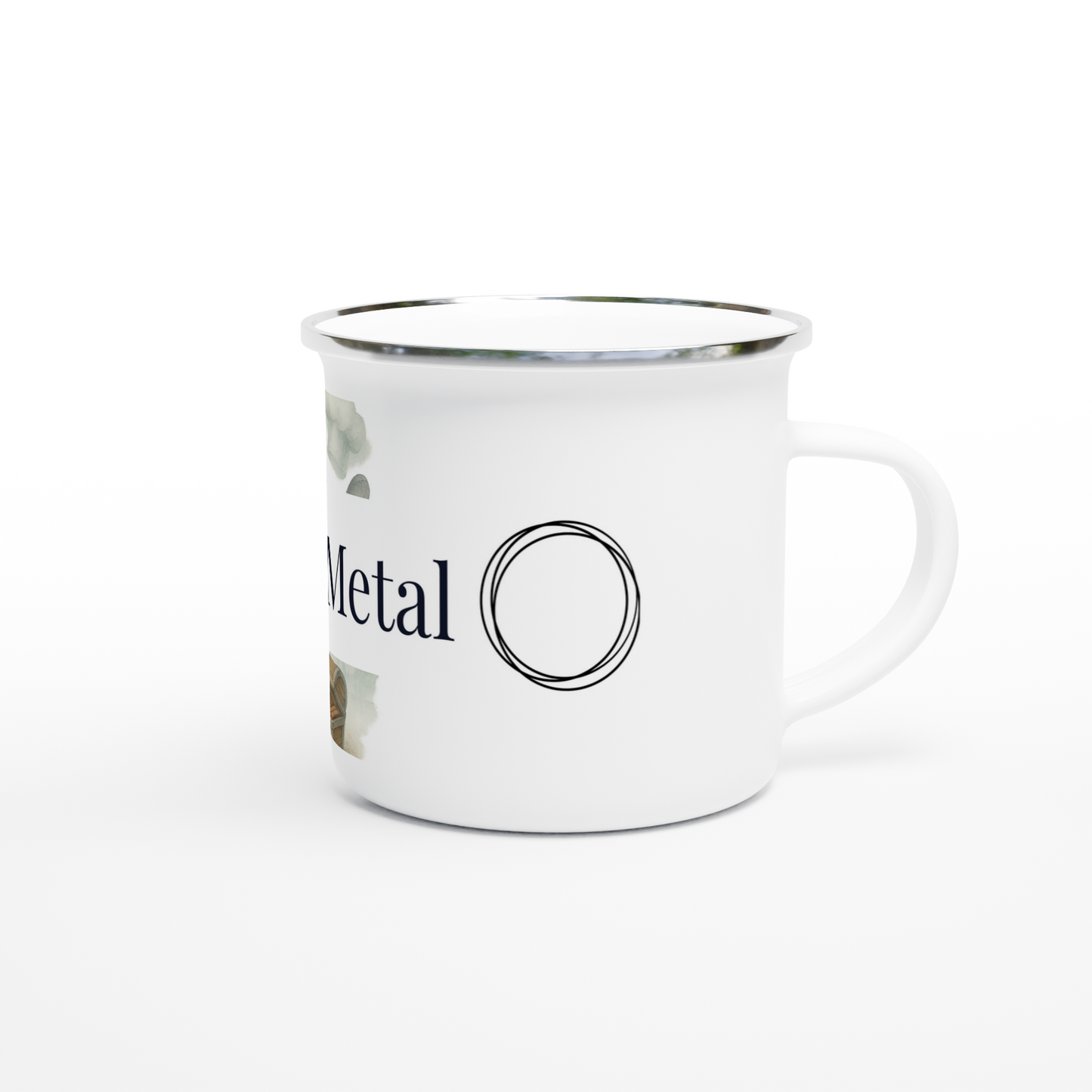 White 12oz Enamel Mug | Coffee Mugs | Kitchen + Metal
