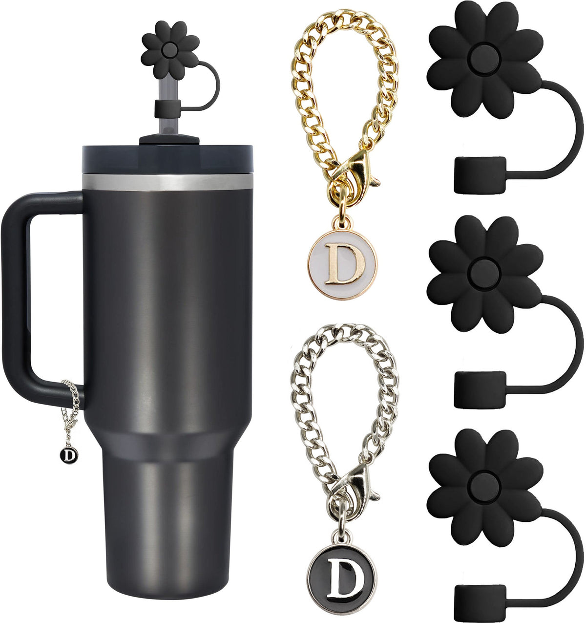Tumbler Letter Handle Charms - 5PCS