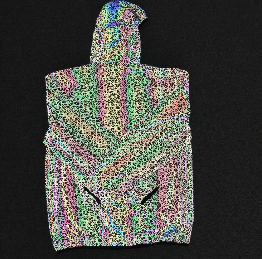 Colorful Reflective Jacket for Streetwear and Casual Use