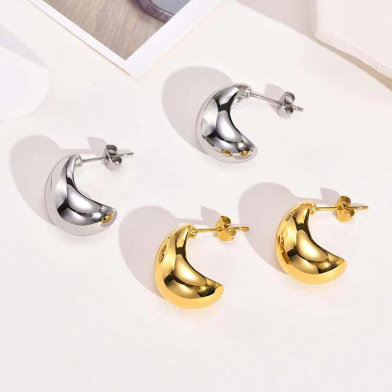 Luxury Metal Water Drop Earrings