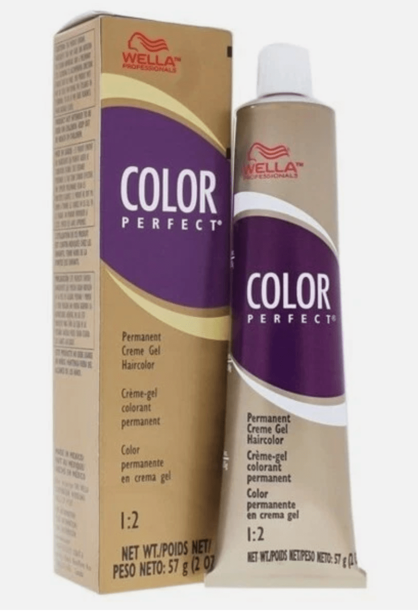 Color Perfect Permanent Creme Gel Haircolor - 12A Utra Light Ash Blonde by Wella For Women - 2 oz