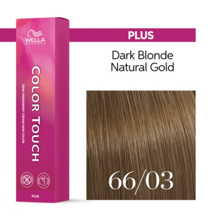 Color Touch Plus Demi-Permanent Color - 66 03 Intense Dark Blonde-Natural Gold by Wella for Unisex
