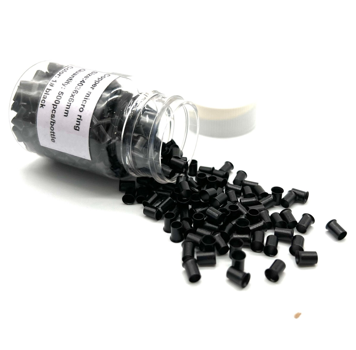 Copper Micro Link Style C - Size 4.0 x 3.6 x 6.00 mm 1 bottle (500 pieces)