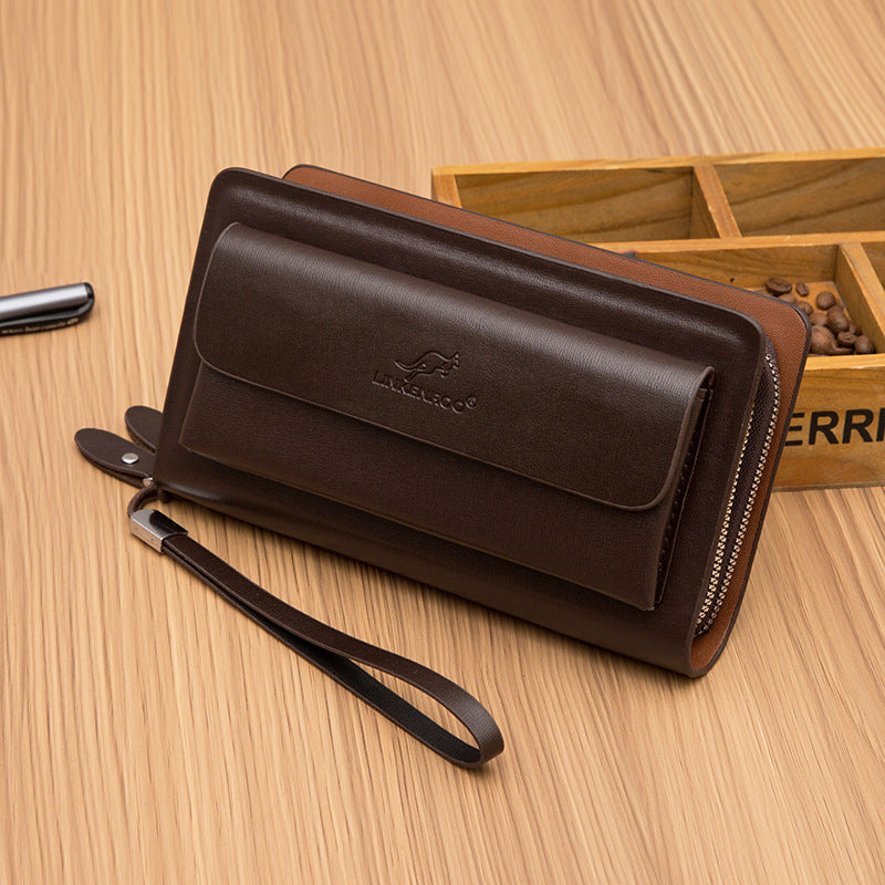 Men's Double Zip Business Clutch