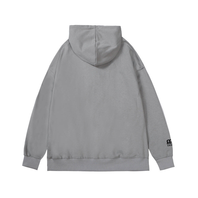 National Tide Embroidered Hoodie Loose Couple Wear