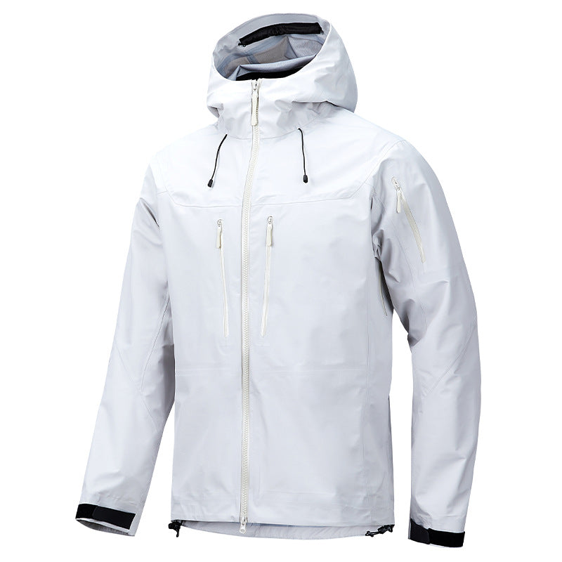 Men's Waterproof Hard Shell Jacket for Spring Hiking