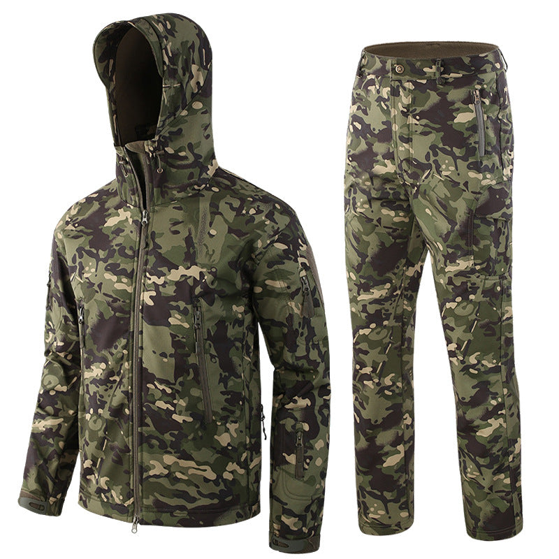 Men's Waterproof Camouflage Fishing Jacket and Pants Set