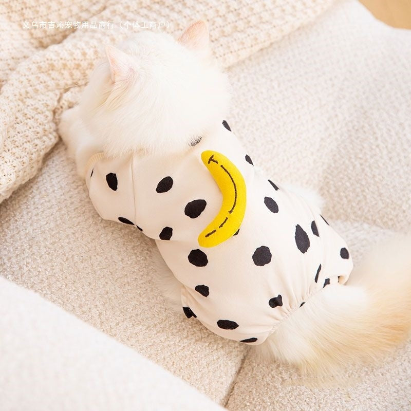 Cute Kitty Pet Clothes Anti-lint