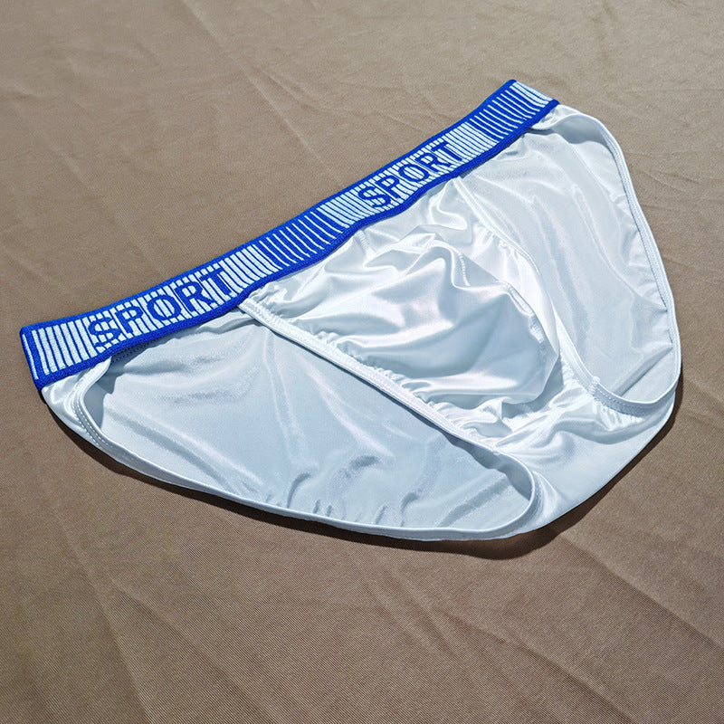 Ice Silk Men's Underwear High Slit Triangle Close-fitting Shorts