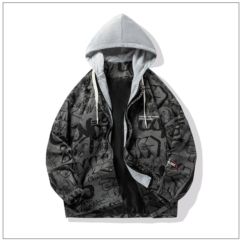 Men's Oversized Baseball Jackets - Retro Patchwork Style