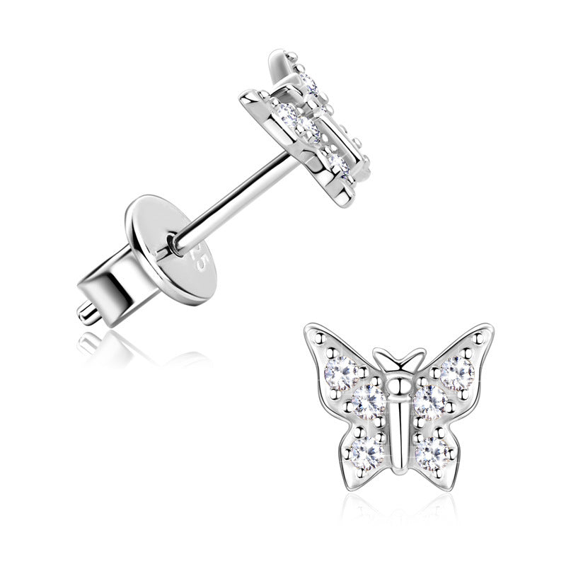 Korean Butterfly Moussan Diamond Ear Team