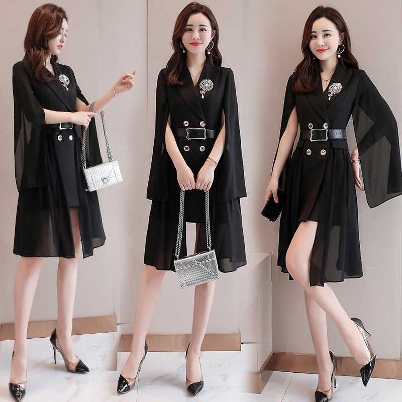 Spring Fashion Slim Fit Double-Breasted Suit Jacket