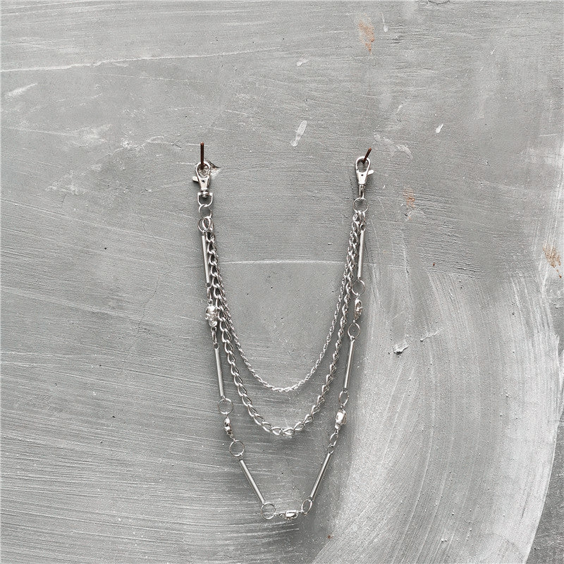 Punk Metal Jeans Chain Skull