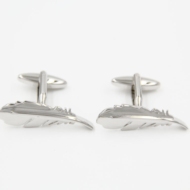 Feather Shape Men's Cufflinks