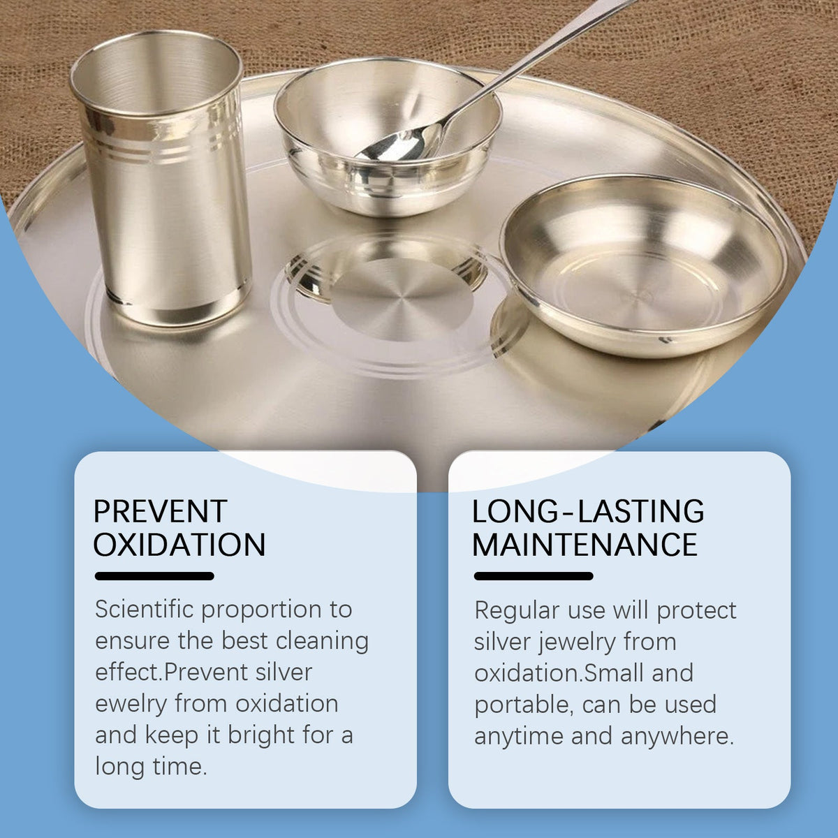 JAKEHOE Silver Jewelry Cleaning Cream - Cleans Black And Yellow Stains On Silver Items, Including Rings, Cups, Necklaces, And Other Silver Jewelry.