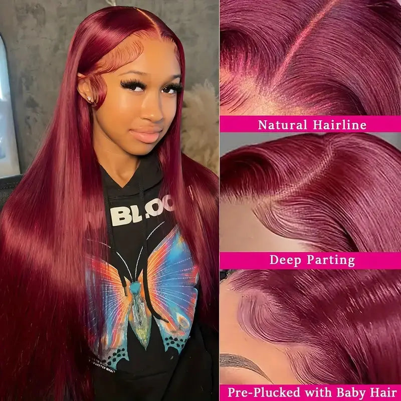 Style Loft Collection Napa Valley Wine Red Natural Wig
