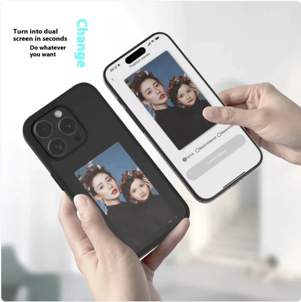 DIY Phone Case with Smart Projection Screen – 4 Colors