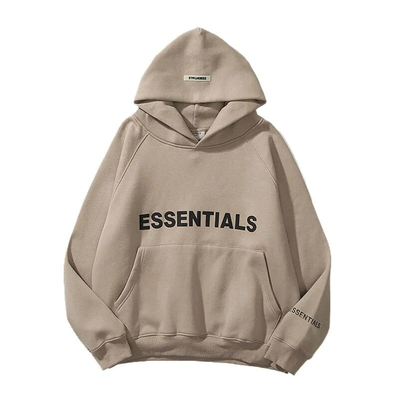 Essentials Hoodie Women and Men Reflective Letters