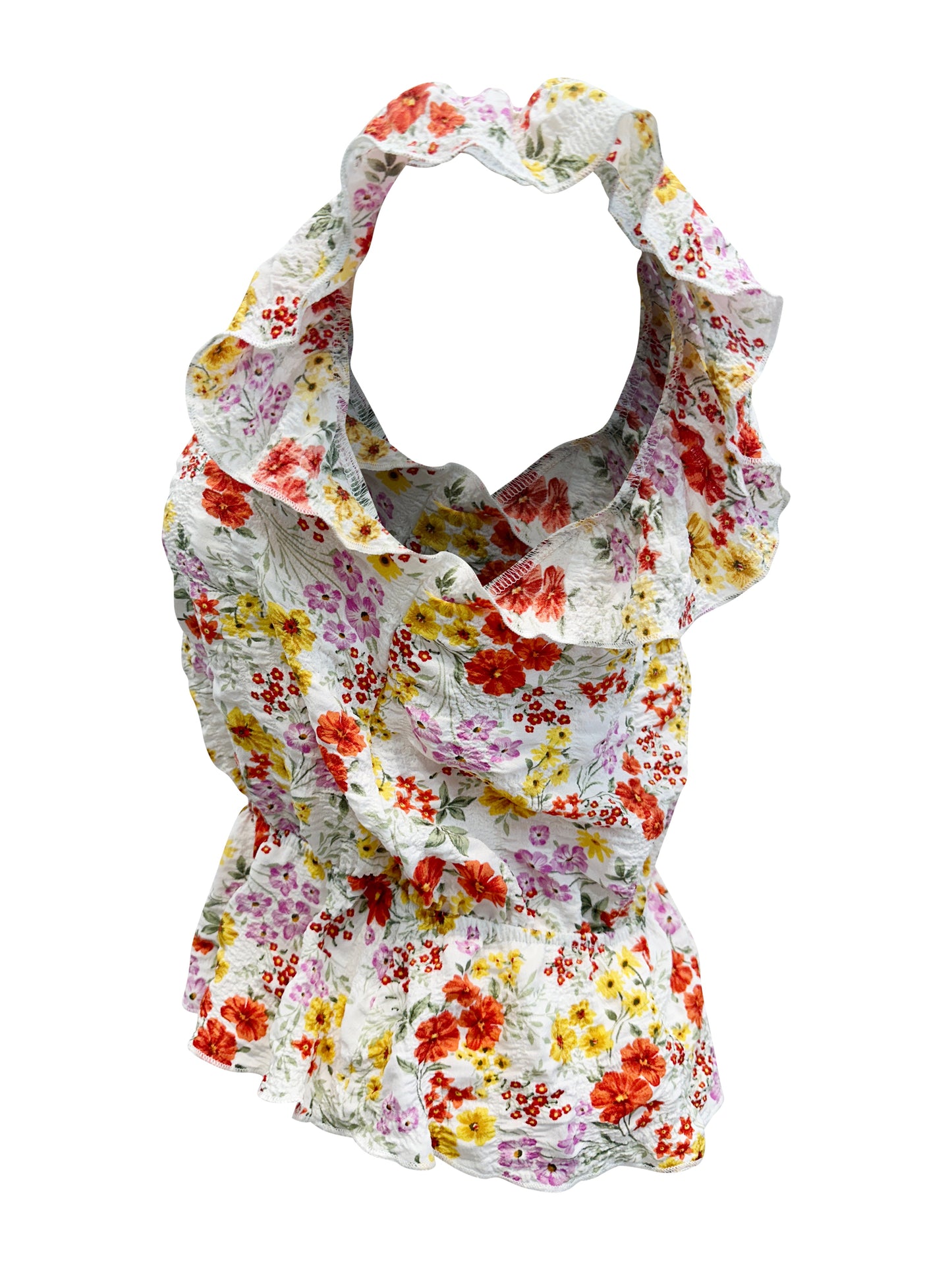 Floral Ruffle Sleeve Peplum Top – Effortlessly Feminine and Chic | Apparel | Kitchen + Metal