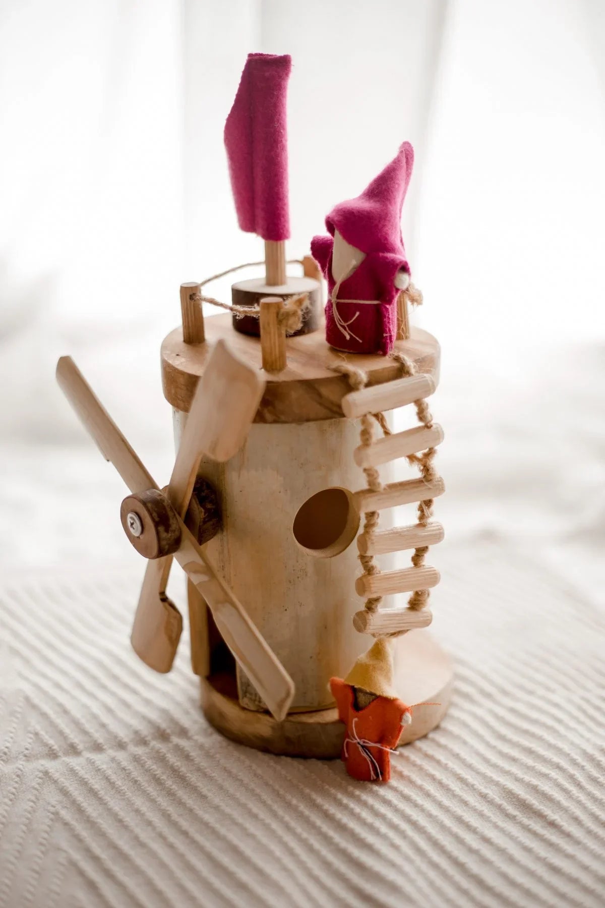 QToys Australia (USA) Wooden Windmill | Kitchen + Metal